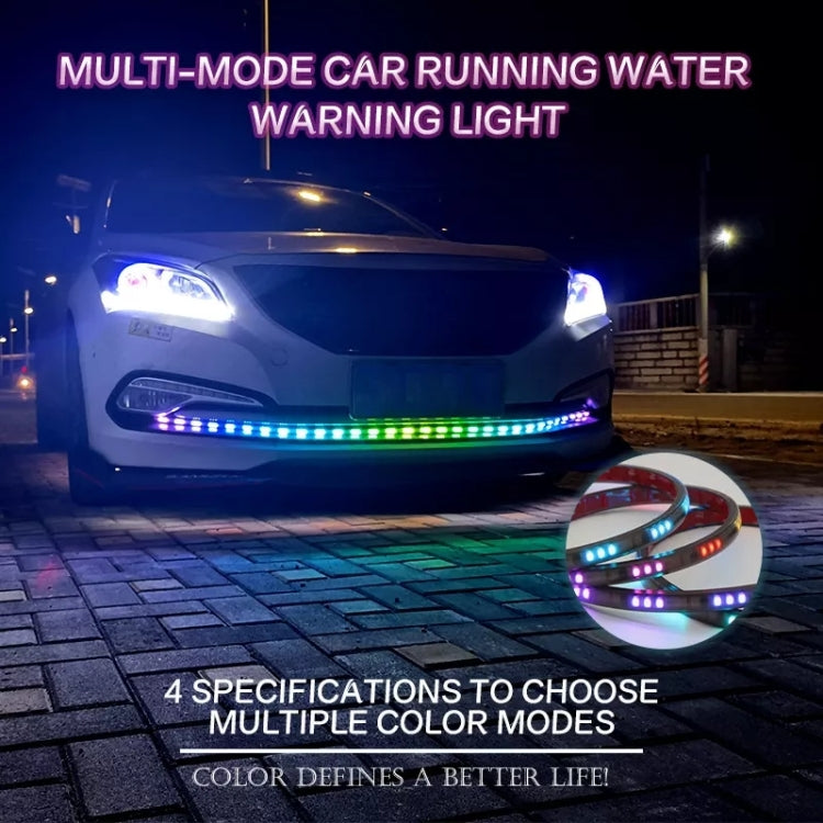 Z15-150CM 150cm DC12V-24V Car Front Grille LED RGB Daytime Running Lights Strip Colorful Lamp - Running Lights by PMC Jewellery | Online Shopping South Africa | PMC Jewellery | Buy Now Pay Later Mobicred