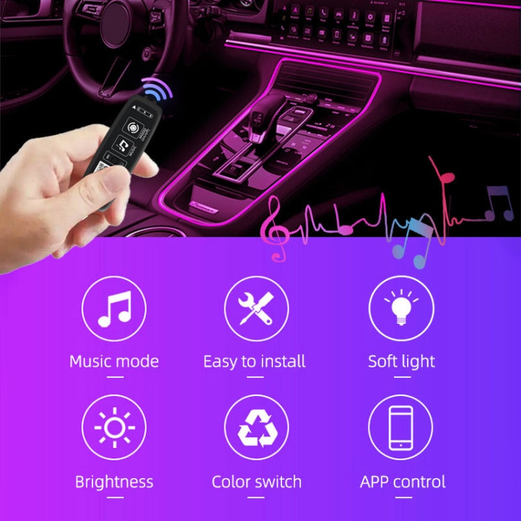 G201U 5m USB  Car Colorful RGB Foot LED Atmosphere Light - Atmosphere lights by PMC Jewellery | Online Shopping South Africa | PMC Jewellery | Buy Now Pay Later Mobicred