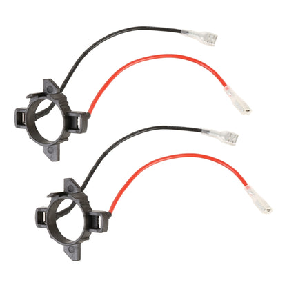 1 Pair TK-130 Car H7 Lamp Holder Socket with Cable - Wires by PMC Jewellery | Online Shopping South Africa | PMC Jewellery | Buy Now Pay Later Mobicred