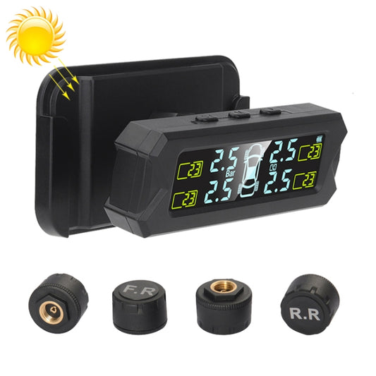 Car High Precision Solar Charging Tire Pressure Monitoring System TPMS, External Voice Sensor - Tire Pressure Gauges by PMC Jewellery | Online Shopping South Africa | PMC Jewellery | Buy Now Pay Later Mobicred