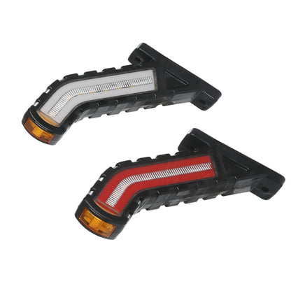 2 PCS MK-138 Truck LED Tail Light Running Water Tricolor Side Marker Light - Running Lights by PMC Jewellery | Online Shopping South Africa | PMC Jewellery | Buy Now Pay Later Mobicred