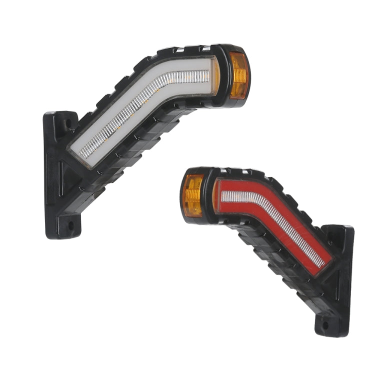 2 PCS MK-138 Truck LED Tail Light Running Water Tricolor Side Marker Light - Running Lights by PMC Jewellery | Online Shopping South Africa | PMC Jewellery | Buy Now Pay Later Mobicred