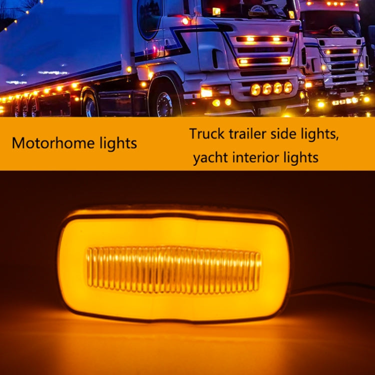 2 PCS MK-190 Truck LED Side Marker Light (Yellow Light) - Running Lights by PMC Jewellery | Online Shopping South Africa | PMC Jewellery | Buy Now Pay Later Mobicred