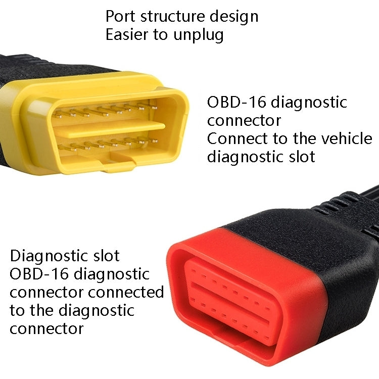 SF62 60cm Car Detector OBD Extension Line Car Computer Conversion Plug Male to Female Adapter Cable - Cables & Connectors by PMC Jewellery | Online Shopping South Africa | PMC Jewellery | Buy Now Pay Later Mobicred