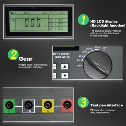 DUOYI DY4300 Higher Accuracy Digital Ground Resistance Tester - Electronic Test by DUOYI | Online Shopping South Africa | PMC Jewellery | Buy Now Pay Later Mobicred