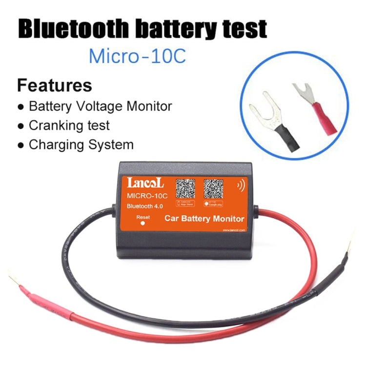 MICRO-10C 12V Bluetooth 4.0 Car Battery Tester - Electronic Test by PMC Jewellery | Online Shopping South Africa | PMC Jewellery | Buy Now Pay Later Mobicred