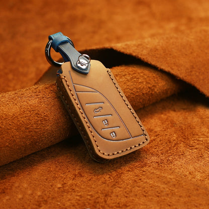 For Lexus New Style Car Cowhide Leather Key Protective Cover Key Case (Brown) - Car Key Cases by PMC Jewellery | Online Shopping South Africa | PMC Jewellery | Buy Now Pay Later Mobicred