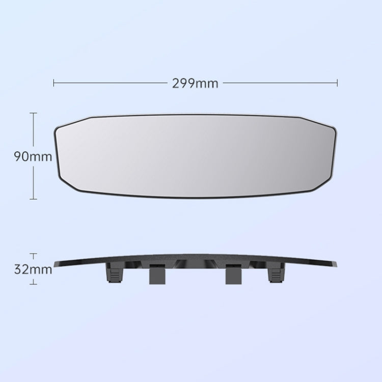 SHUNWEI SD-2415 Car Anti-glare Rear-view Mirror, Size: 299 x 90mm - Interior Mirrors by SHUNWEI | Online Shopping South Africa | PMC Jewellery | Buy Now Pay Later Mobicred