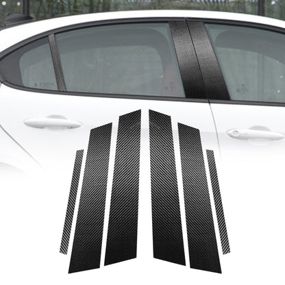 For Alfa Romeo Giulia Carbon Fiber Car B / C / Middle Pillar Door Window Decorative Sticker,Left and Right Drive Universal - Decorative Strip by PMC Jewellery | Online Shopping South Africa | PMC Jewellery | Buy Now Pay Later Mobicred