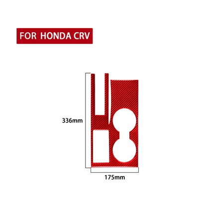 For Honda CRV 2007-2011 Carbon Fiber Car Water Cup Holder Panel Decorative Sticker, Left Drive (Red) - Car Interior Mouldings by PMC Jewellery | Online Shopping South Africa | PMC Jewellery | Buy Now Pay Later Mobicred