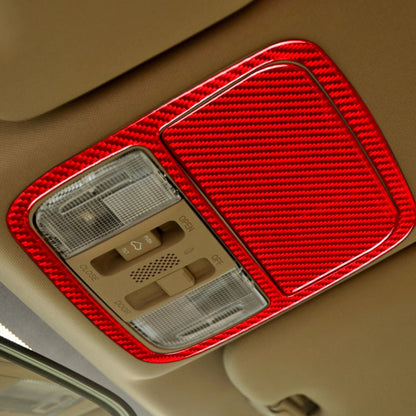 2 PCS Set  for Honda CRV 2007-2011 Carbon Fiber Car Front Reading Light Panel Decorative Sticker,Left and Right Drive Universal (Red) - Car Interior Mouldings by PMC Jewellery | Online Shopping South Africa | PMC Jewellery | Buy Now Pay Later Mobicred