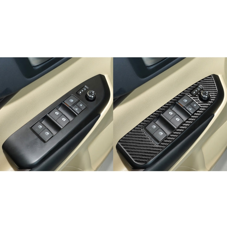 Car Carbon Fiber Window Glass Lift Decorative Sticker for Toyota Highlander 2014-2019, Left Drive - Car Interior Mouldings by PMC Jewellery | Online Shopping South Africa | PMC Jewellery | Buy Now Pay Later Mobicred