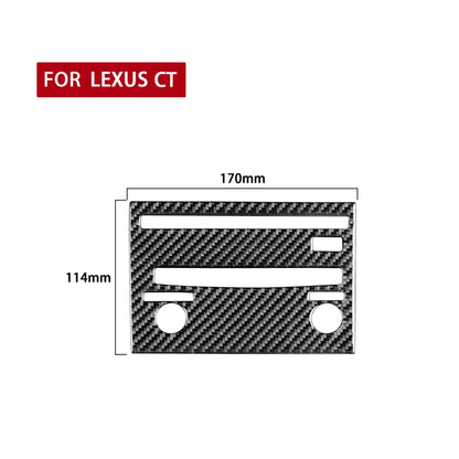 Car Carbon Fiber CD Panel B Decorative Sticker for Lexus CT 2011-2017, Right Drive - Car Interior Mouldings by PMC Jewellery | Online Shopping South Africa | PMC Jewellery | Buy Now Pay Later Mobicred