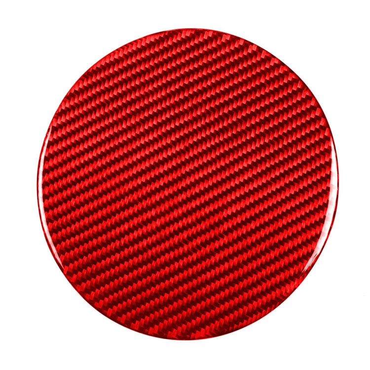 Car Carbon Fiber Fuel Tank Cap Decorative Sticker for Nissan 370Z / Z34 2009-, Left and Right Drive Universal (Red) - Car Interior Mouldings by PMC Jewellery | Online Shopping South Africa | PMC Jewellery | Buy Now Pay Later Mobicred