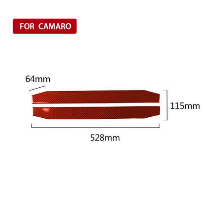 Car Carbon Fiber Welcome Pedal Panel Decorative Sticker for Chevrolet Camaro 2017-2019, Left and Right Drive Universal (Red) - Car Interior Mouldings by PMC Jewellery | Online Shopping South Africa | PMC Jewellery | Buy Now Pay Later Mobicred