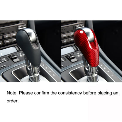 Car Carbon Fiber Gear Shift Knob Decorative Sticker for Porsche Macan 2014-2020, Left and Right Drive Universal (Red) - Car Interior Mouldings by PMC Jewellery | Online Shopping South Africa | PMC Jewellery | Buy Now Pay Later Mobicred