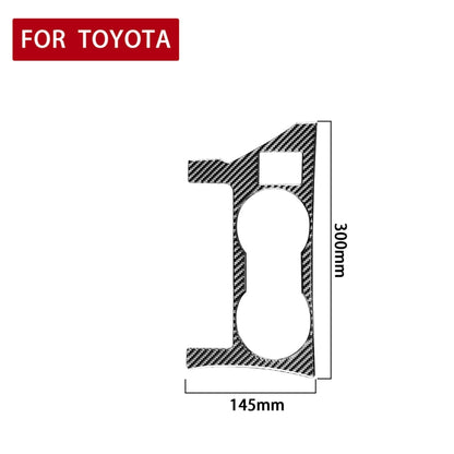 Car Carbon Fiber Rear Water Cup Holder Panel A Decorative Sticker for Toyota Corolla / Levin 2014-2018, Left Drive - Car Interior Mouldings by PMC Jewellery | Online Shopping South Africa | PMC Jewellery | Buy Now Pay Later Mobicred