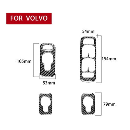 4 in 1 Car Carbon Fiber Door Set A Decorative Sticker for Volvo XC90 2003-2014, Right Drive - Car Interior Mouldings by PMC Jewellery | Online Shopping South Africa | PMC Jewellery | Buy Now Pay Later Mobicred