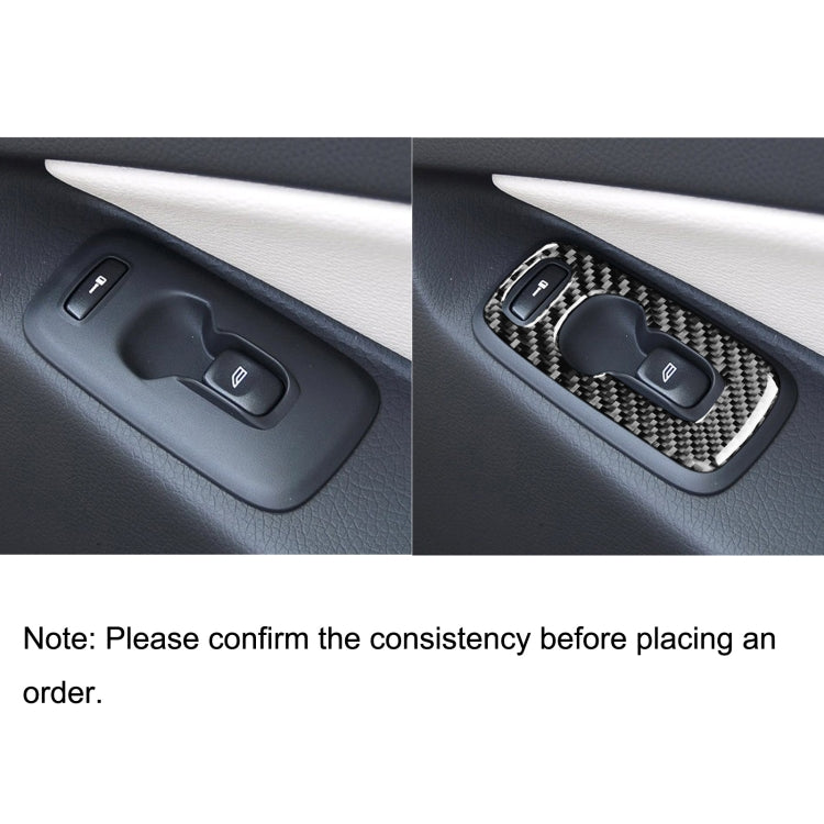 Car Carbon Fiber Window Lift B Decorative Sticker for Volvo XC90 2008-2014, Left Drive - Car Interior Mouldings by PMC Jewellery | Online Shopping South Africa | PMC Jewellery | Buy Now Pay Later Mobicred