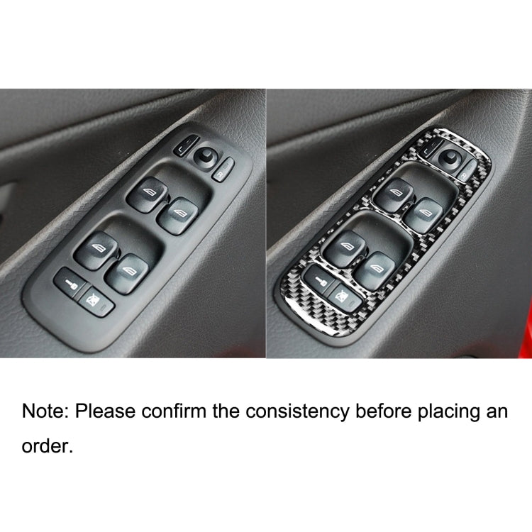 Car Carbon Fiber Window Lift A Decorative Sticker for Volvo XC90 2003-2007, Left Drive - Car Interior Mouldings by PMC Jewellery | Online Shopping South Africa | PMC Jewellery | Buy Now Pay Later Mobicred