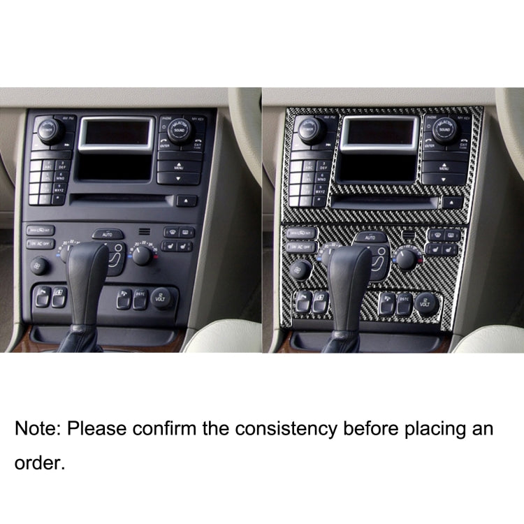 Car Carbon Fiber Control Panel Set A Decorative Sticker for Volvo XC90 2003-2014, Left and Right Drive Universal - Car Interior Mouldings by PMC Jewellery | Online Shopping South Africa | PMC Jewellery | Buy Now Pay Later Mobicred