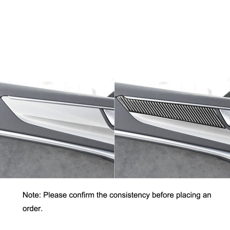 Car Carbon Fiber Door Panel Decorative Sticker for Audi A6L / A7 2019-, Left and Right Drive Universal - Car Interior Mouldings by PMC Jewellery | Online Shopping South Africa | PMC Jewellery | Buy Now Pay Later Mobicred