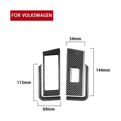 Car Carbon Fiber Glass Lift Panel Decorative Sticker for Volkswagen Beetle 2012-2019, Right Drive - Car Interior Mouldings by PMC Jewellery | Online Shopping South Africa | PMC Jewellery | Buy Now Pay Later Mobicred