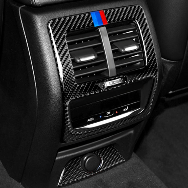 Car Carbon Fiber Rear Air Conditioning Vent 3-color Decorative Sticker for BMW G01 X3 2018-2020 / G02 X4 2019-2020, Left and Right Drive Universal - Car Interior Mouldings by PMC Jewellery | Online Shopping South Africa | PMC Jewellery | Buy Now Pay Later Mobicred