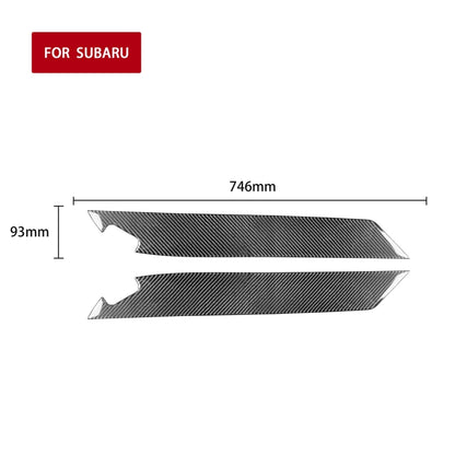 2 in 1 Car Carbon Fiber Door Panel Decorative Sticker for Subaru BRZ / Toyota 86 2017-2019, Left and Right Drive Universal - Car Interior Mouldings by PMC Jewellery | Online Shopping South Africa | PMC Jewellery | Buy Now Pay Later Mobicred