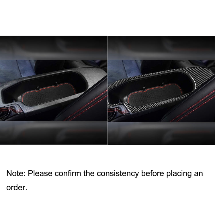 2 in 1 Car Carbon Fiber Central Armrest Panel Set A Decorative Sticker for Subaru BRZ / Toyota 86 2017-2019, Left Drive - Car Interior Mouldings by PMC Jewellery | Online Shopping South Africa | PMC Jewellery | Buy Now Pay Later Mobicred