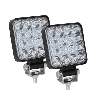 D0038 11.2W 10-30V DC 6000K 3 inch 16 LEDs Square Offroad Truck Car Driving Light Work Light Spotlight Fog Light - Work Lights by PMC Jewellery | Online Shopping South Africa | PMC Jewellery | Buy Now Pay Later Mobicred