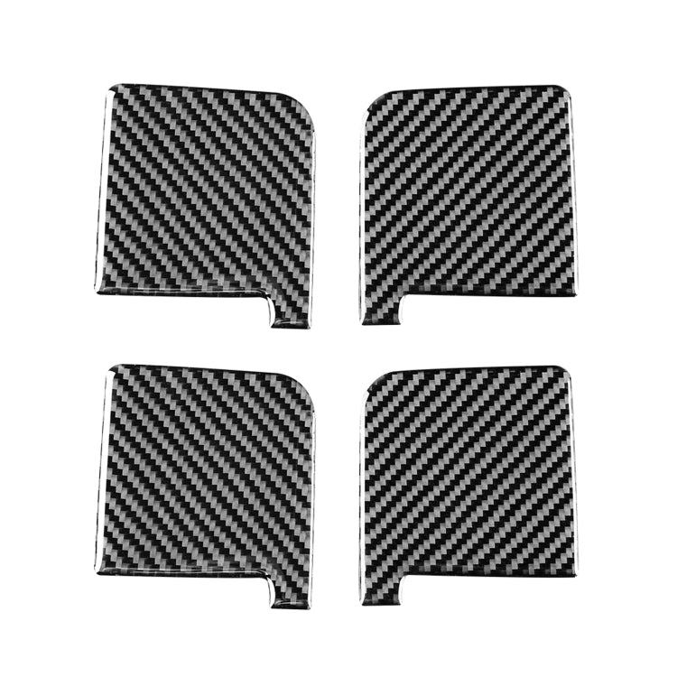 4 PCS / Set Carbon Fiber Car Inner Door Bowl Decorative Sticker for Toyota Tundra 2014-2018, Left Right Driving Universal - Car Interior Mouldings by PMC Jewellery | Online Shopping South Africa | PMC Jewellery | Buy Now Pay Later Mobicred