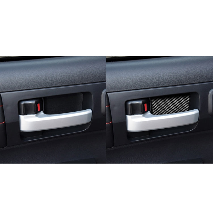 4 PCS / Set Carbon Fiber Car Inner Door Bowl Decorative Sticker for Toyota Tundra 2014-2018, Left Right Driving Universal - Car Interior Mouldings by PMC Jewellery | Online Shopping South Africa | PMC Jewellery | Buy Now Pay Later Mobicred