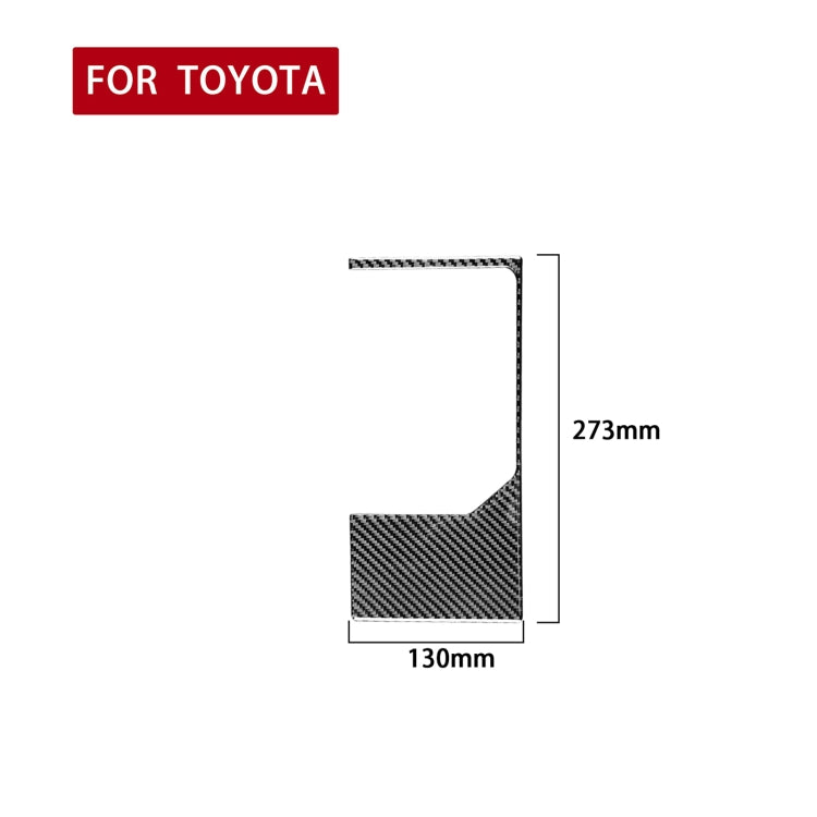 Carbon Fiber Car Gear Outer Frame Decorative Sticker for Toyota Tundra 2014-2018, Left Right Driving Universal - Car Interior Mouldings by PMC Jewellery | Online Shopping South Africa | PMC Jewellery | Buy Now Pay Later Mobicred