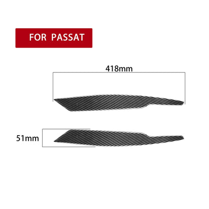 2 PCS / Set Carbon Fiber Car Lamp Eyebrow Decorative Sticker for Volkswagen Passat B6 3C 2005-2010, Drop Glue Version - Lamp Decoration by PMC Jewellery | Online Shopping South Africa | PMC Jewellery | Buy Now Pay Later Mobicred