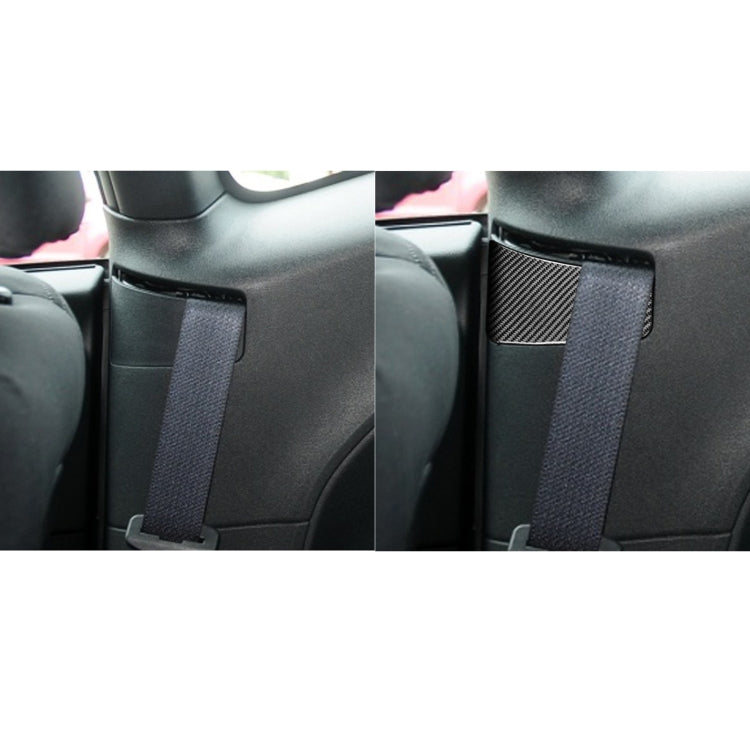 3 PCS / Set Carbon Fiber Car Seat Belt Panel Decorative Sticker for Dodge Challenger 2015 to Now, Left Driving - Car Interior Mouldings by PMC Jewellery | Online Shopping South Africa | PMC Jewellery | Buy Now Pay Later Mobicred