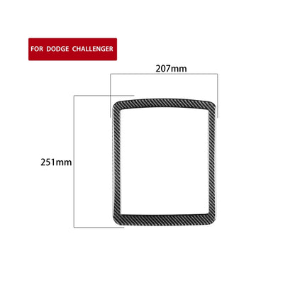 Carbon Fiber Car Reading Light Frame Decorative Sticker for Dodge Challenger 2015 to Now, Left Driving - Car Interior Mouldings by PMC Jewellery | Online Shopping South Africa | PMC Jewellery | Buy Now Pay Later Mobicred