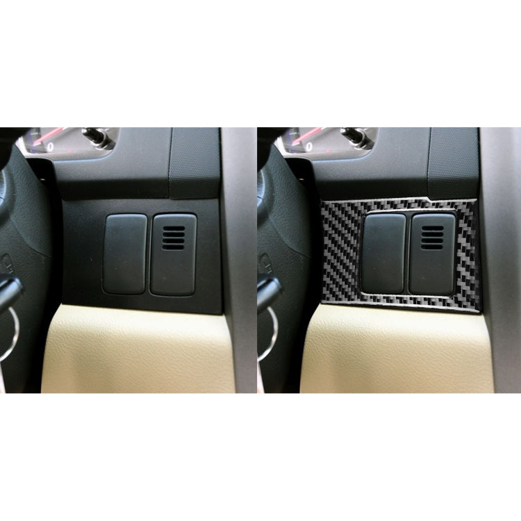 2 PCS / Set Carbon Fiber Car Central Control Card Box Panel Decorative Sticker for Honda CRV 2007-2011,Left Drive - Car Interior Mouldings by PMC Jewellery | Online Shopping South Africa | PMC Jewellery | Buy Now Pay Later Mobicred