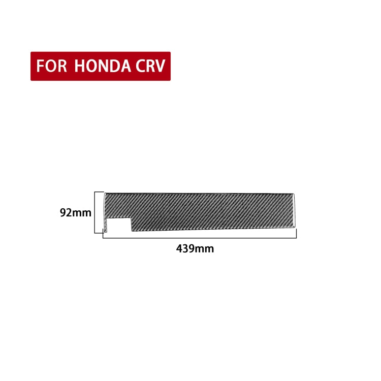 Carbon Fiber Car Co-pilot Glove Box Panel Decorative Sticker for Honda CRV 2007-2011,Left Drive - Car Interior Mouldings by PMC Jewellery | Online Shopping South Africa | PMC Jewellery | Buy Now Pay Later Mobicred