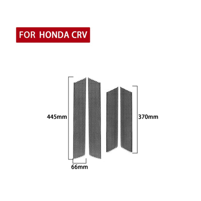 4 PCS / Set Carbon Fiber Car Interior Door Panel Trim Decorative Sticker for Honda CRV 2007-2011,Left and Right Drive Universal - Car Interior Mouldings by PMC Jewellery | Online Shopping South Africa | PMC Jewellery | Buy Now Pay Later Mobicred