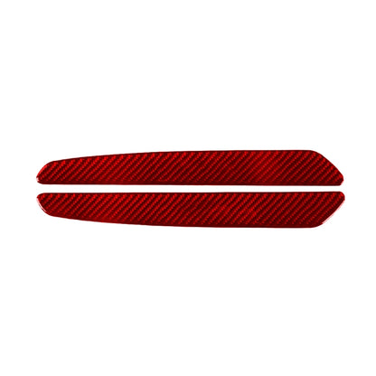 2 PCS / Set Carbon Fiber Car Welcome Pedal Decorative Sticker for Alfa Romeo Giulia 2017-2019,Left and Right Drive Universal (Red) - Car Interior Mouldings by PMC Jewellery | Online Shopping South Africa | PMC Jewellery | Buy Now Pay Later Mobicred