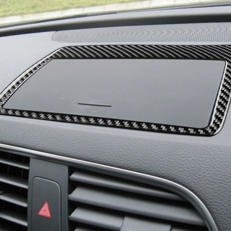 Carbon Fiber Car Navigation Frame Decorative Sticker for Audi Q3 2013-2018,Left and Right Drive Universal - Car Interior Mouldings by PMC Jewellery | Online Shopping South Africa | PMC Jewellery | Buy Now Pay Later Mobicred
