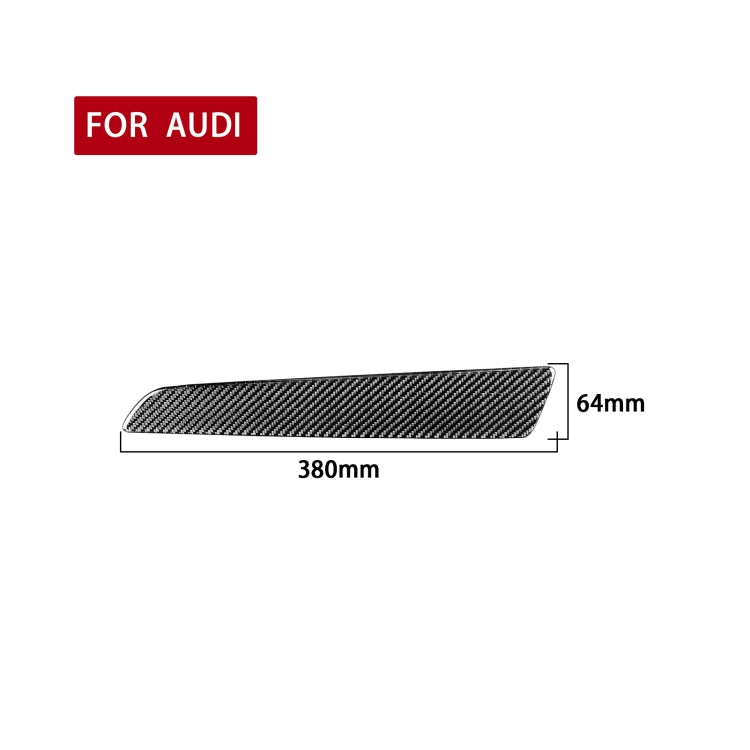 Carbon Fiber Car Co-pilot Trim Decorative Sticker for Audi Q3 2013-2018,Right Drive - Car Interior Mouldings by PMC Jewellery | Online Shopping South Africa | PMC Jewellery | Buy Now Pay Later Mobicred