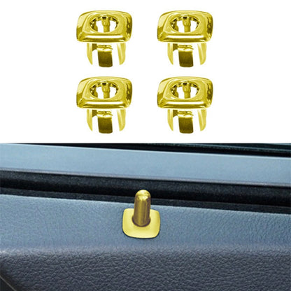 For BMW 5 Series 2011-2017 4 in 1 Car Interior Door Window Trim Panel Locking Knob Button Cover 5142 9171 769 (Gold) - Booster Cable & Clip by PMC Jewellery | Online Shopping South Africa | PMC Jewellery | Buy Now Pay Later Mobicred