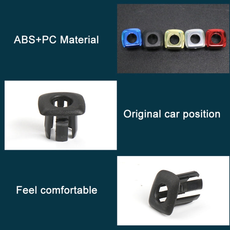For BMW 5 Series 2011-2017 4 in 1 Car Interior Door Window Trim Panel Locking Knob Button Cover 5142 9171 769 (Blue) - Booster Cable & Clip by PMC TechLife | Online Shopping South Africa | PMC TechLife | Buy Now Pay Later Mobicred