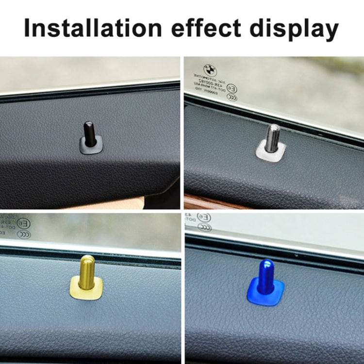 For BMW 5 Series 2011-2017 4 in 1 Car Interior Door Window Trim Panel Locking Knob Button Cover 5142 9171 769 (Red) - Booster Cable & Clip by PMC TechLife | Online Shopping South Africa | PMC TechLife | Buy Now Pay Later Mobicred