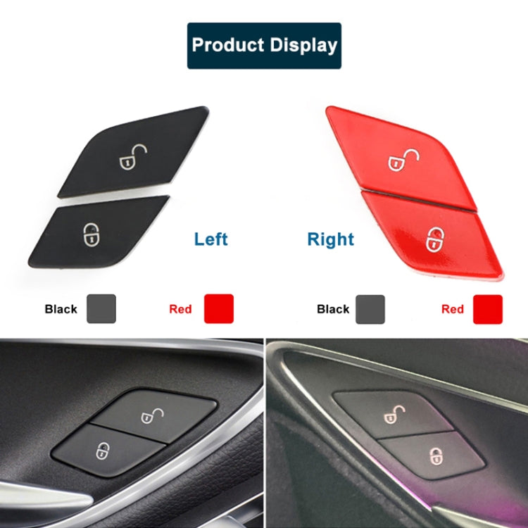 For Mercedes-Benz E-Class 2016-2021 Left Driving Car Left Side Door Lock Switch Buttons 2059055251 (Red) - Car Switches by PMC Jewellery | Online Shopping South Africa | PMC Jewellery | Buy Now Pay Later Mobicred