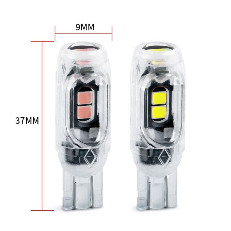 4pcs T10 DC12V /  0.84W / 0.07A / 150LM Car Clearance Light 5LEDs SMD-3030 Lamp Beads with lens (White Light) - Clearance Lights by PMC Jewellery | Online Shopping South Africa | PMC Jewellery | Buy Now Pay Later Mobicred