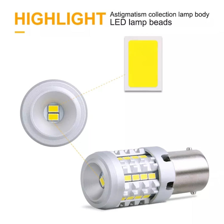 2pcs 1156 IC12-28V / 16.68W / 1.39A Car 3020EMC-26 Constant Current Wide Voltage Turn Signal Light (Yellow Light) - Arrow Turn Lights by PMC TechLife | Online Shopping South Africa | PMC TechLife | Buy Now Pay Later Mobicred