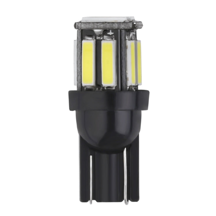10pcs T10 DC12V / 0.96W / 0.08A Car Clearance Light 10LEDs SMD-7020 Lamp Beads (White Light) - Clearance Lights by PMC TechLife | Online Shopping South Africa | PMC TechLife | Buy Now Pay Later Mobicred